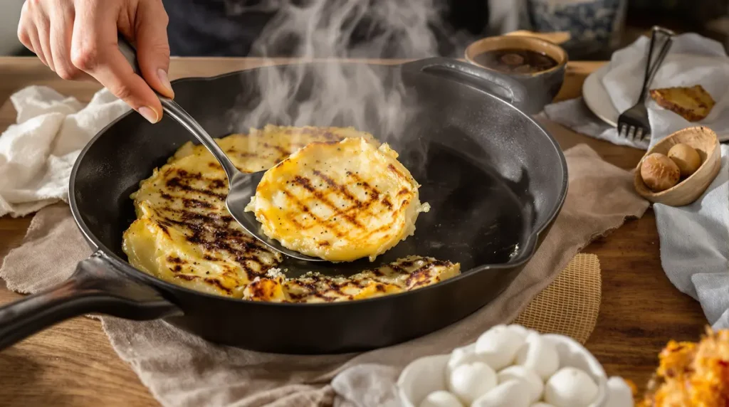 Croustillant doré et parfum d’enfance : ma recette rapide de galettes de pommes de terre au four, sans une goutte d’huile