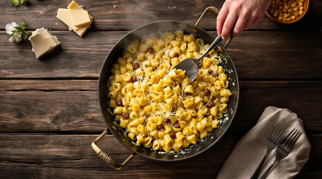 « Je n'avais jamais goûté un plat d'aussi réconfortant » : la poêlée spätzle-munster prête en 10 minutes seulement
